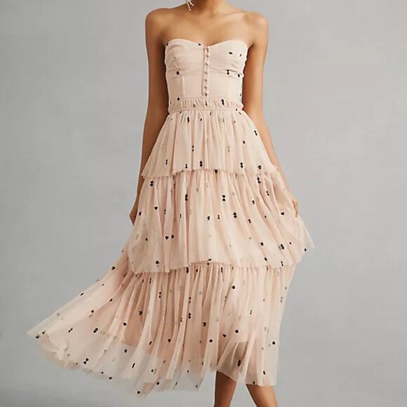 Maeve Tiered Tulle Dress - NWT - Size Large - Picture 1 of 12
